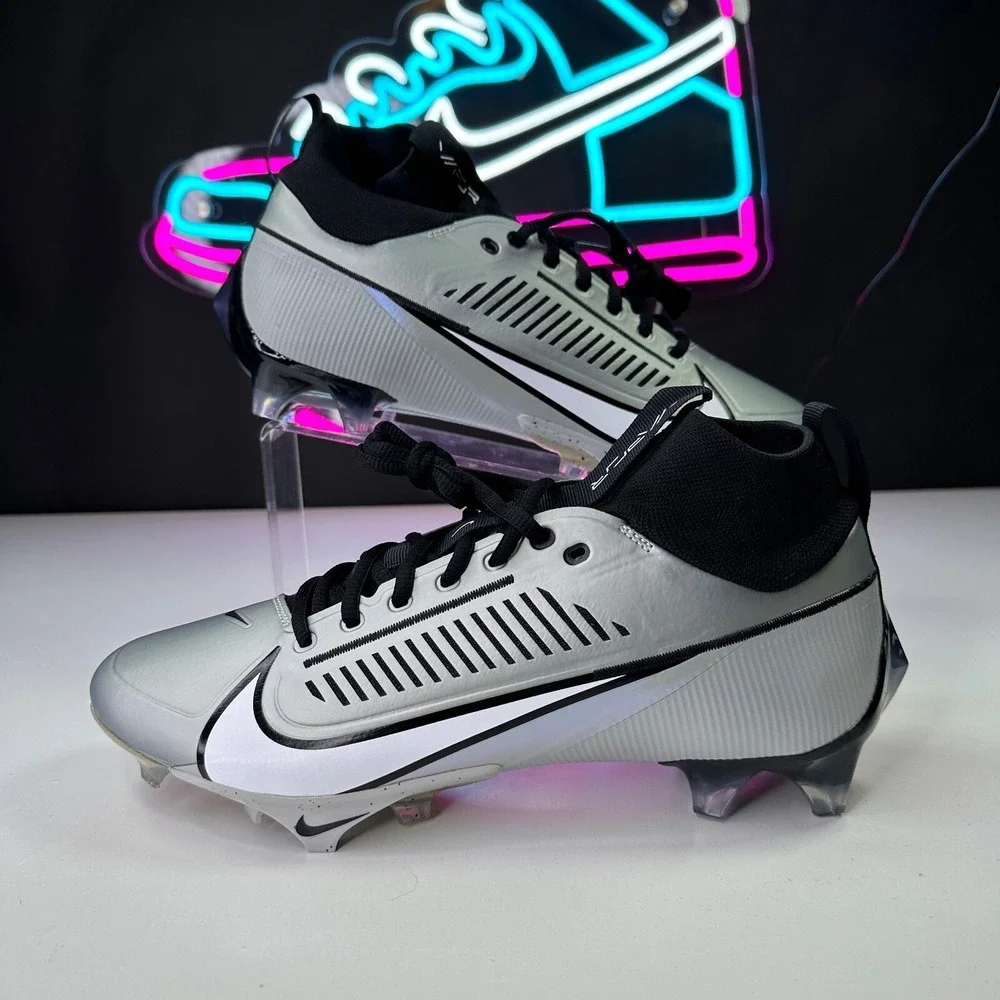 Men's Nike Vapor Edge Pro 360 2 Light Smoke Grey Black Cleats DA5456-002 Sz 15